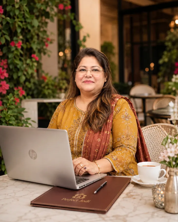 Mrs. Khalil, founder and senior matchmaking guide at Perfect Jodi